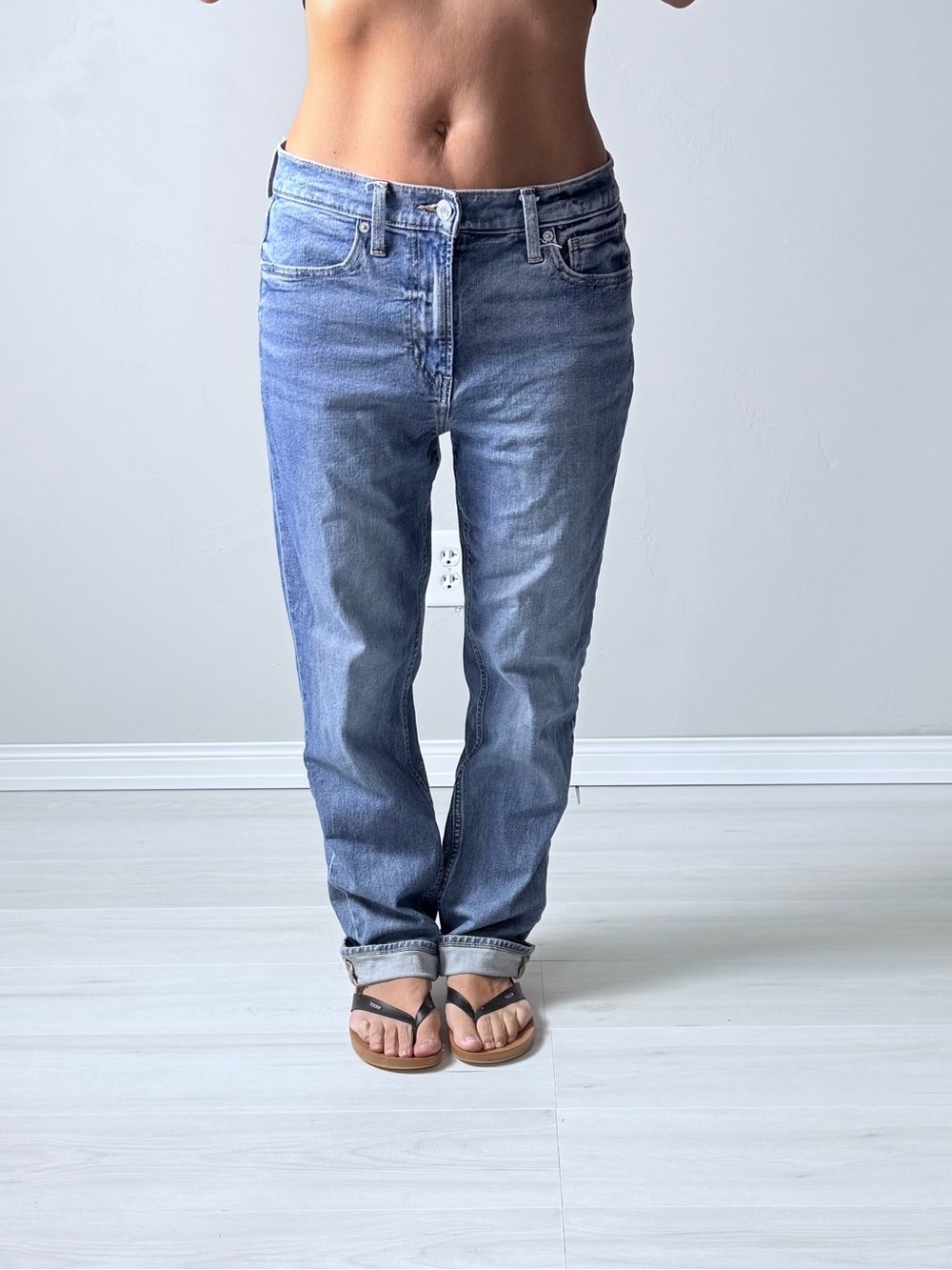 Y2K GAP Women's Straight-Leg 90s vintage style boyfriend Jeans